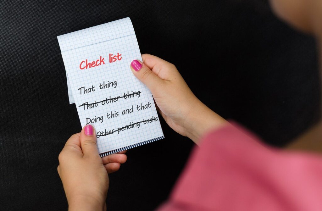 checklists for accountants and bookkeepers